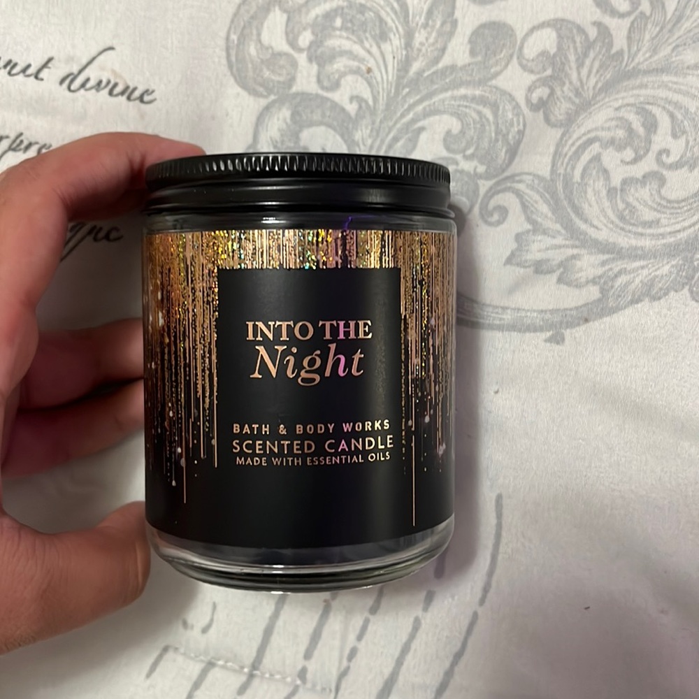 Into the night single wick Bath and body works candle